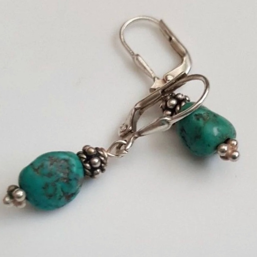 Silver Turquoise Earrings